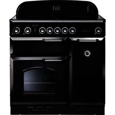 Rangemaster Classic 90 Electric - 87640 Range Cooker with Induction Hob in Black with Chrome Trim Rangemaster Classic 90 Electric - 87640 Range Cooker with Induction Hob in Black with Chrome Trim